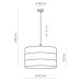 Підвісний світильник TK Lighting 3222 TAGO WHITE