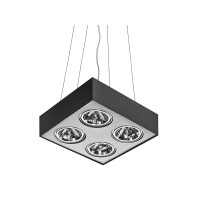 Підвісний світильник Azzardo AZ1265 PAULO 4 PENDANT 12V BLACK ALUMINIUM