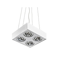 Подвесной светильник Azzardo AZ1267 PAULO 4 PENDANT 12V WHITE ALUMINIUM