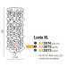 Дизайнерская люстра каскад золото Azzardo AZ3073 LUVIA XL GOLD