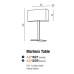 Настільна лампа Azzardo AZ1527 MARTENS TABLE WHITE