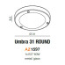 Настенно-потолочный светильник для ванной Azzardo AZ1597 UMBRA 31 ROUND