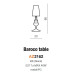 Настольная лампа Azzardo AZ2162 BAROCO TABLE BLACK 