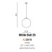 Подвесной светильник Azzardo AZ2515 WHITE BALL 25