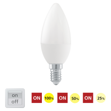 Светодиодная лампа Eglo 11581 E14-LED-C37 6W 3000K