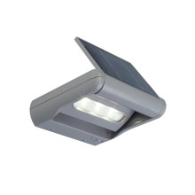 Настенный уличный светильник на солнечной батарее LUTEC Mini Ledspot 6914401000 (6144S-1-SL si) (50476)