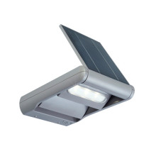 Настенный уличный светильник на солнечной батарее LUTEC Mini Ledspot 6914402000 (6144S-2-SL si) (50414)