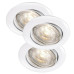 Точечный светильник для ванной и кухни Nordlux RECESS 3-KIT LED COB 84650001 (набор 3 шт)