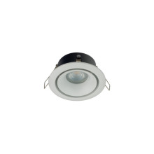 Врізний точковий світильник для ванної з кольоровими накладками Nowodvorski 8373 FOXTROT WHITE
