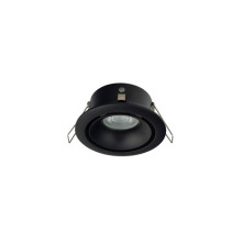 Врезной точечный светильник для ванной с цветными накладками Nowodvorski 8374 FOXTROT BLACK