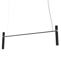 Люстра Pikart Tube chandelier 5299-24 gold black 200 см