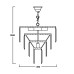 Підвісний світильник ZUMA LINE AMEDEO 17106/4+1-CHR