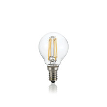 LED CLASSIC лампа Ideal Lux E14 4W SFERA TRASPARENTE 3000K