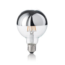 LED CLASSIC лампа Ideal Lux E27 8W GLOBO D95 CROMO 3000K