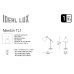 Настільна лампа Ideal Lux NEWTON TL1 NERO 003535