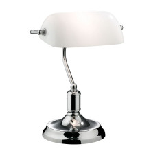 Настольная лампа Ideal Lux Lawyer TL1 Cromo (045047)